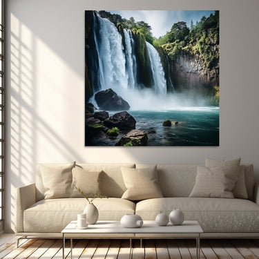 Waterfall Painting for Living Room